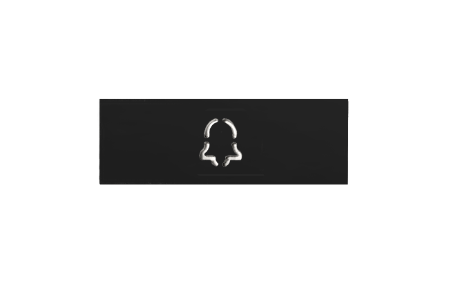 Badge avec symbole de cloche D11x
